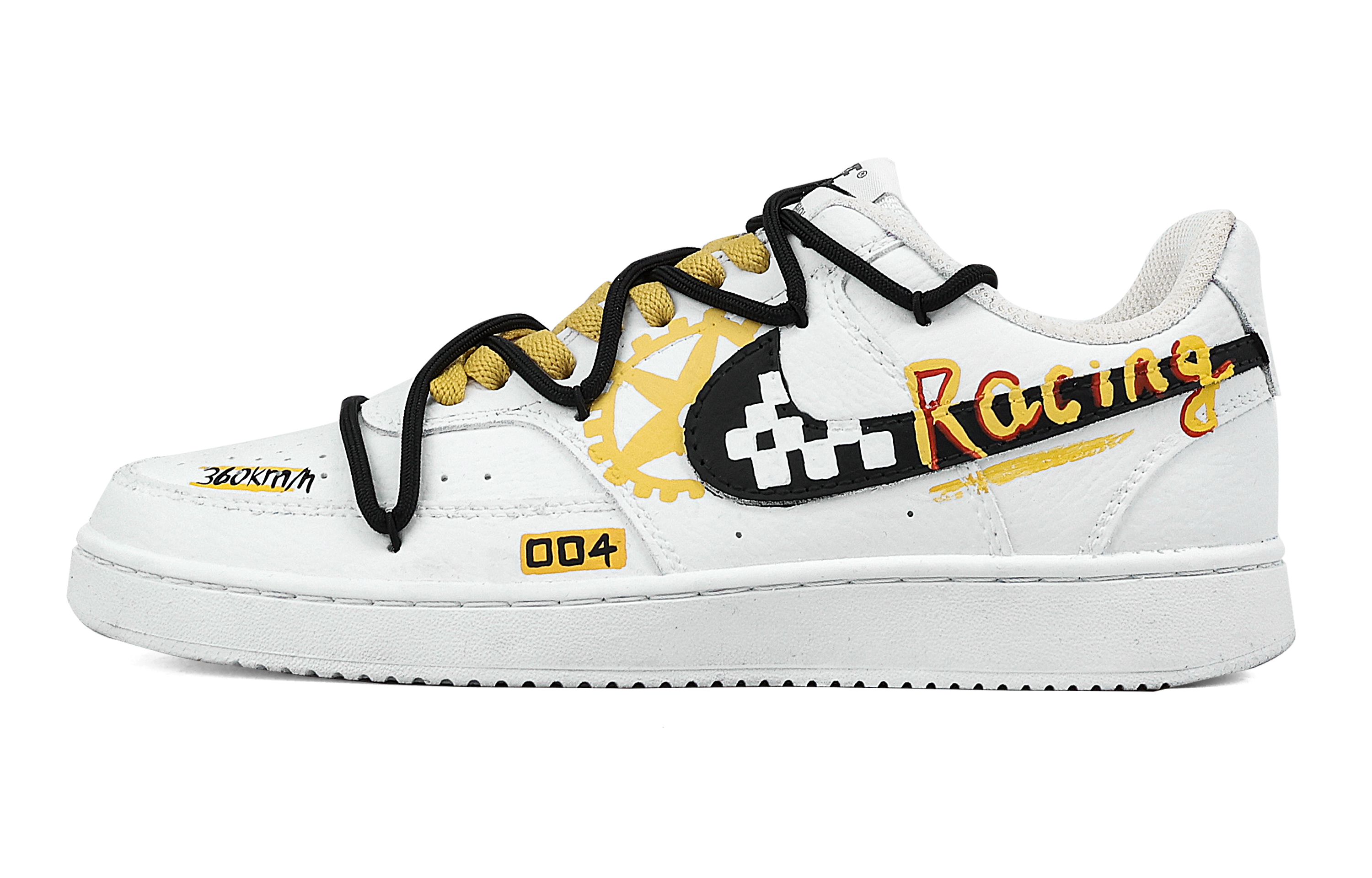 

Nike Кроссовки Court Vision 1 с низким верхом, противоскользящие, износостойкие, мужские, желтые