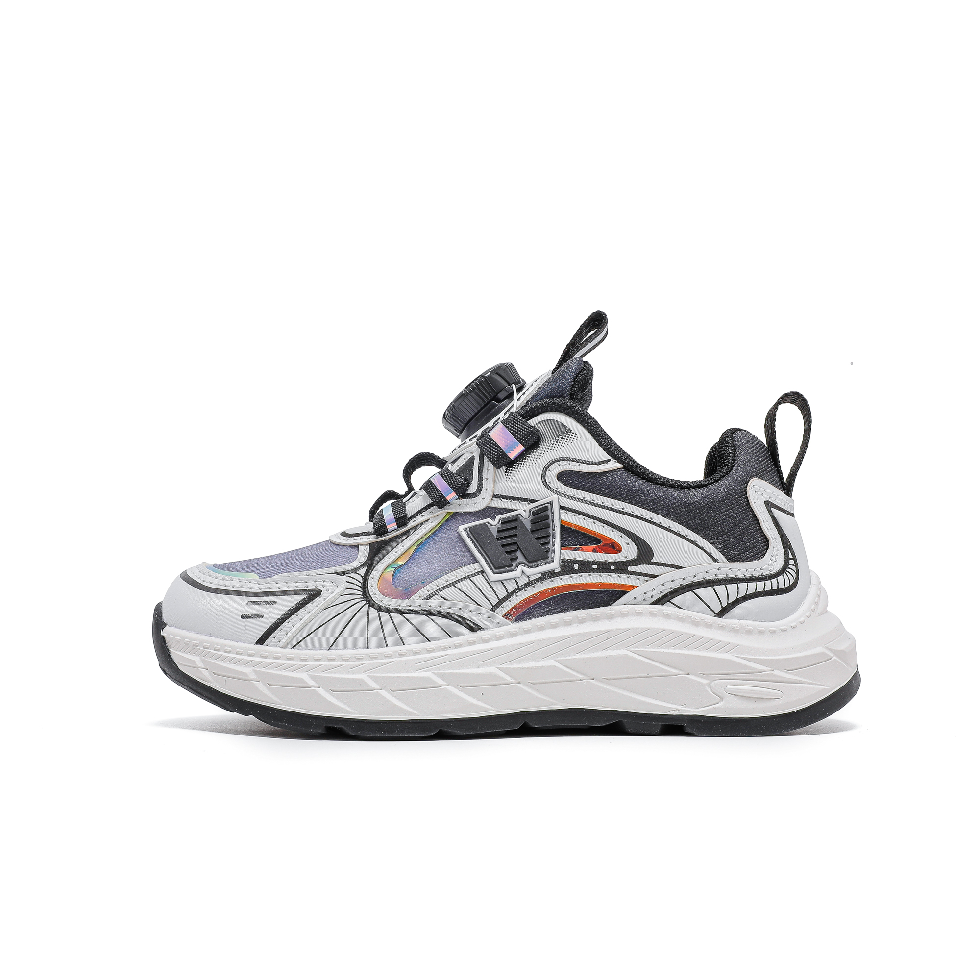 

Низкие детские кроссовки для бега WARRIOR, белый/черный