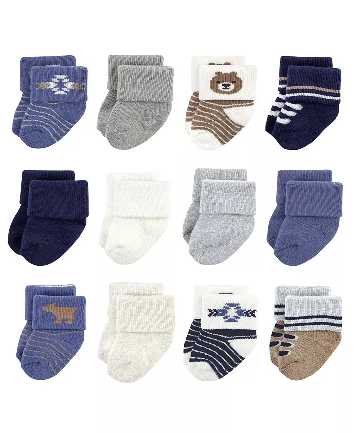 

Носки для мальчиков Hudson Cotton Rich Newborn и Terry, Modern Elephant, 6-12 месяцев Hudson Baby, синий