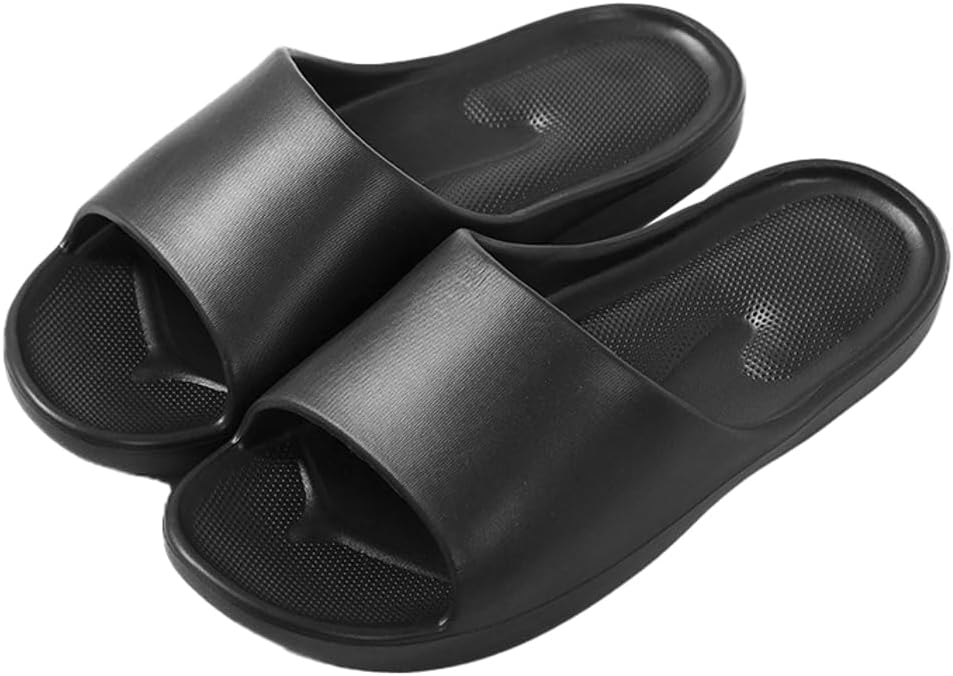 

Женские и мужские шлепанцы Rungion Casual с поддержкой свода стопы, для душа, быстросохнущие, легкие летние пляжные сандалии, черный