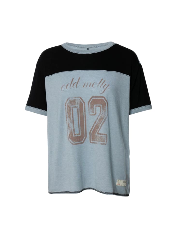 

Odd Molly Футболка GamzeOM жемчужно-голубого цвета, Синий, Odd Molly Футболка GamzeOM жемчужно-голубого цвета