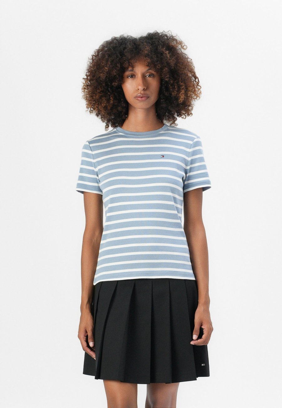 

Футболка Tommy Hilfiger SLIM CODY, Brisk Blue/Ecru/Light Blue