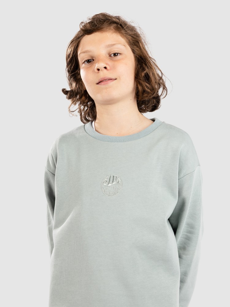 Свитер Blue Tomato Mini Logo Crew Kids Sweater, iceberg green — фото 4