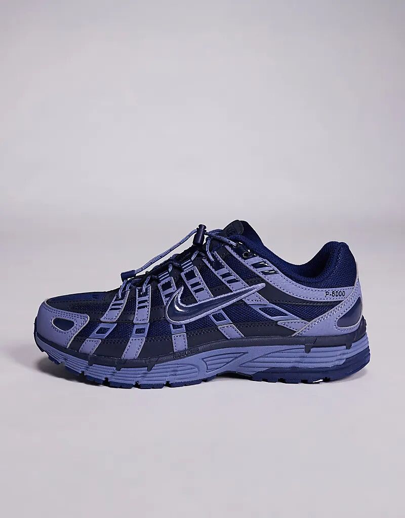 Кроссовки Nike P-6000 Utility темно-синего цвета — фото 2