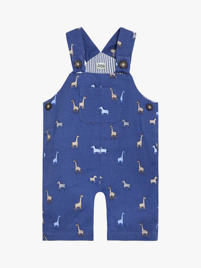 

Детские комбинезоны из саржи с принтом сафари JoJo Maman Bébé, цвет Denim