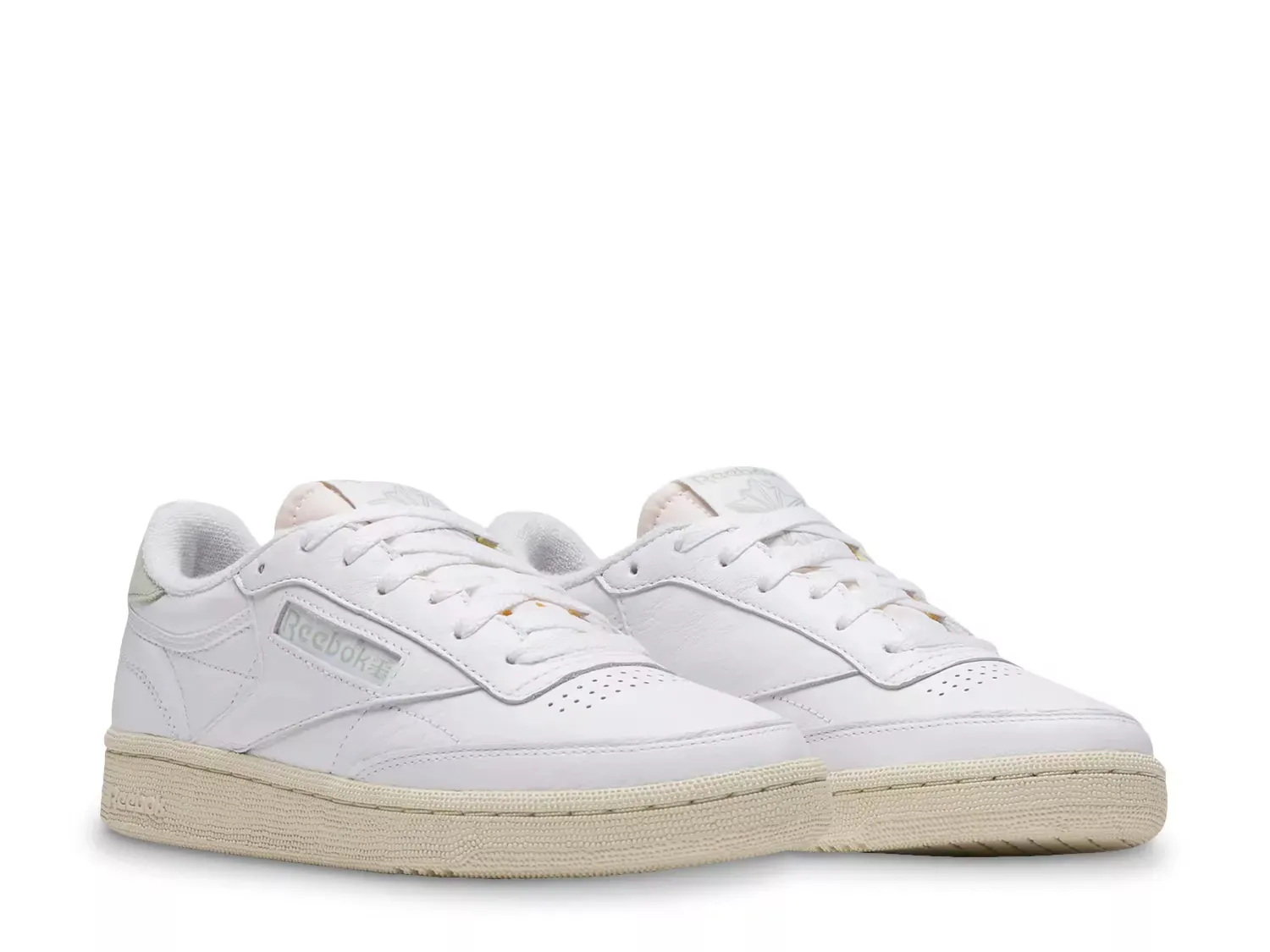 Кроссовки Club C 85 Vintage - женские Reebok, White/Green — фото 2