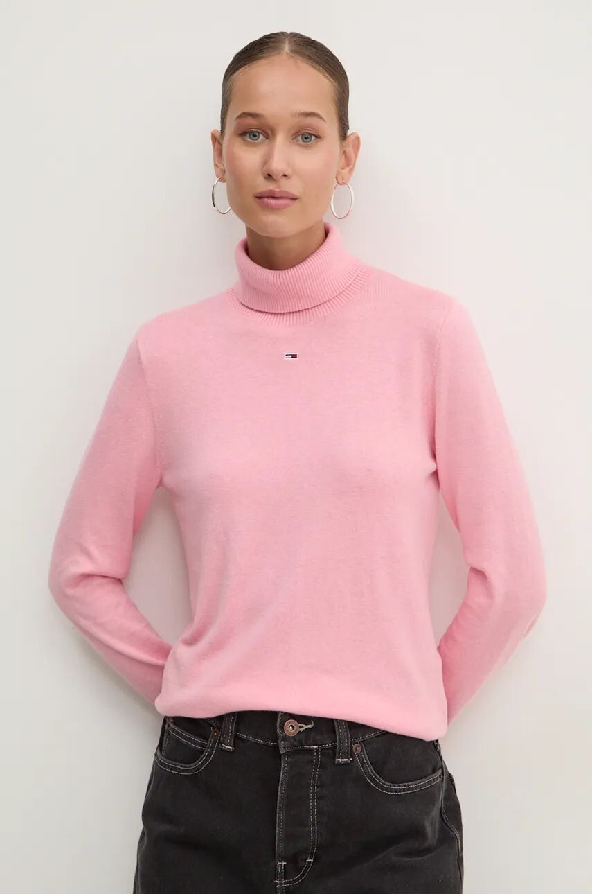 

Свитер Томми Джинс Tommy Jeans, розовый