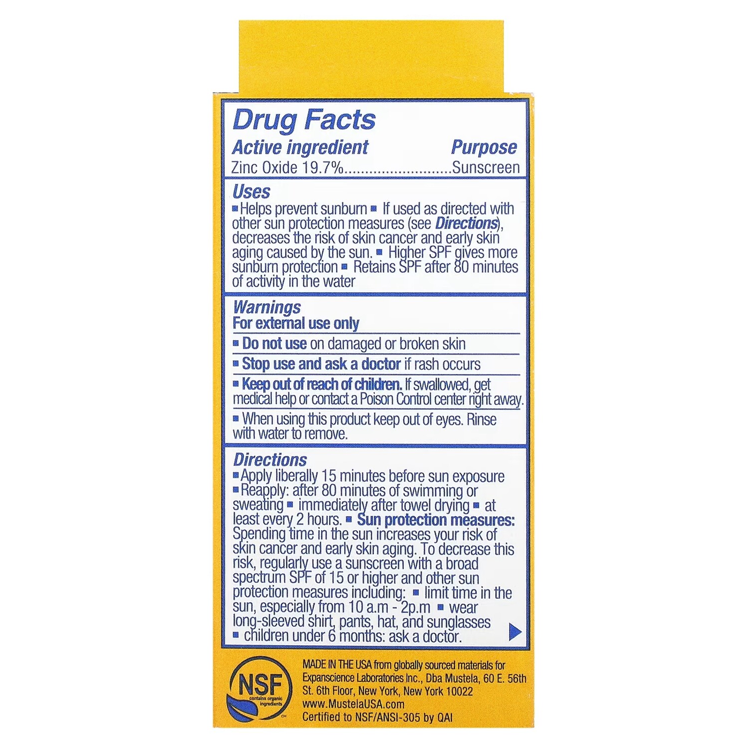 Солнцезащитный стик Mustela SPF 50, 17 г — фото 2