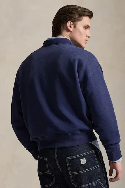 Худи с принтом Polo Ralph Lauren, синий — фото 2
