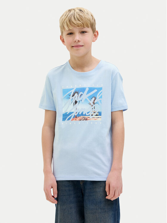 

Футболка обычного кроя Colton 12269809 Jack&Jones Junior, голубой