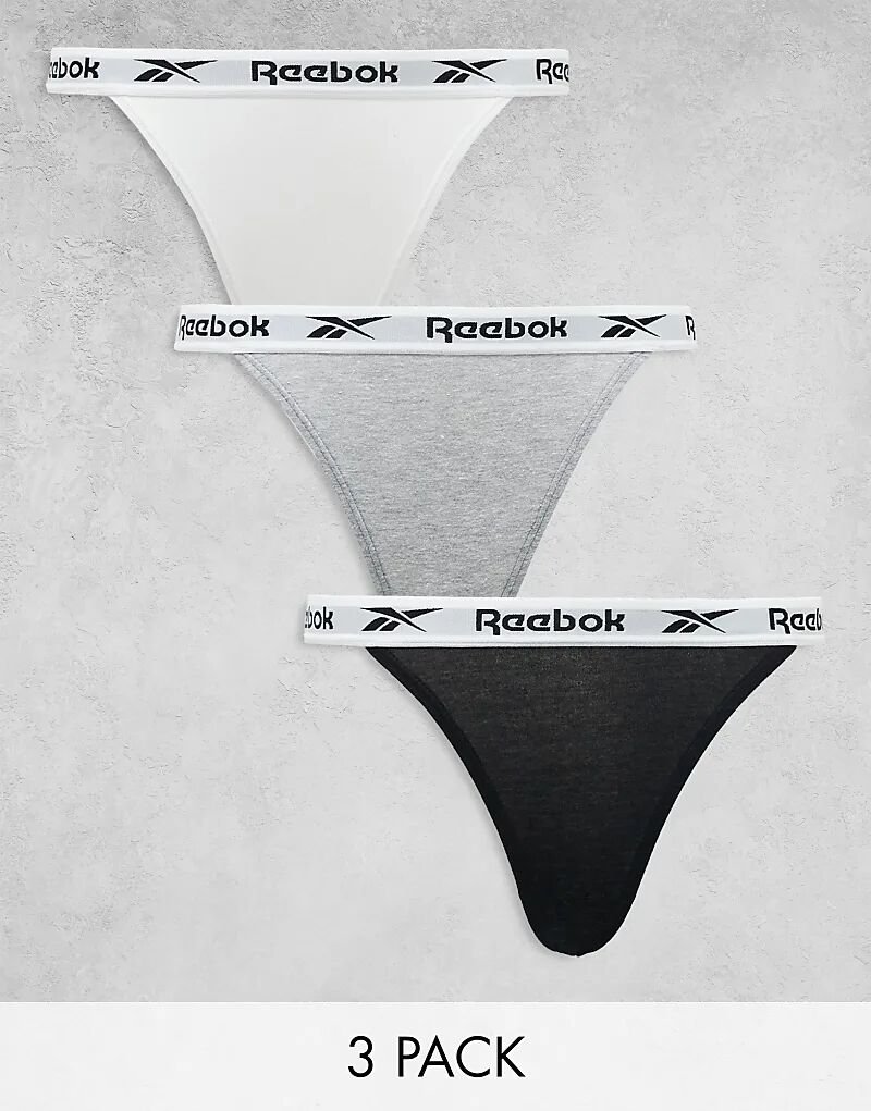 

Трусы Verna в черном/белом/сером меланжевом цвете Reebok