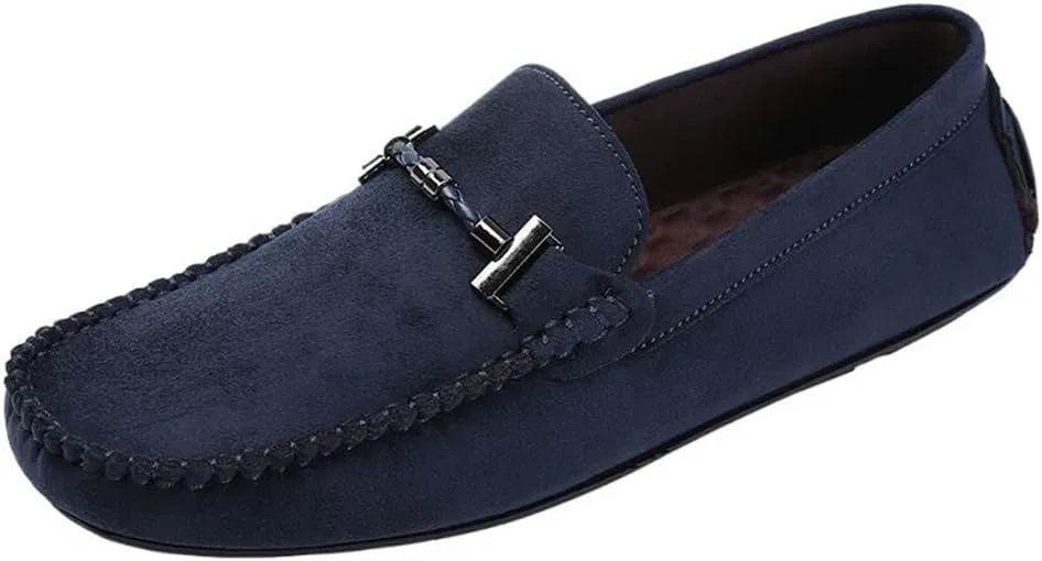 Мокасины замшевые мужские Classic Moccasins, синий DHFIRUFSHLO