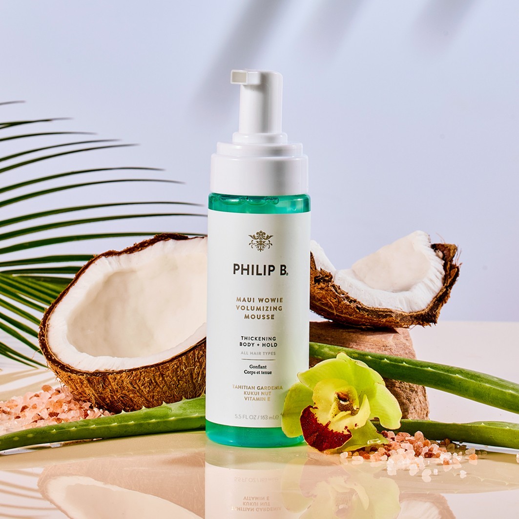 Мусс для волос maui wowie volumizing mousse Philip B, объем 163 мл — фото 4