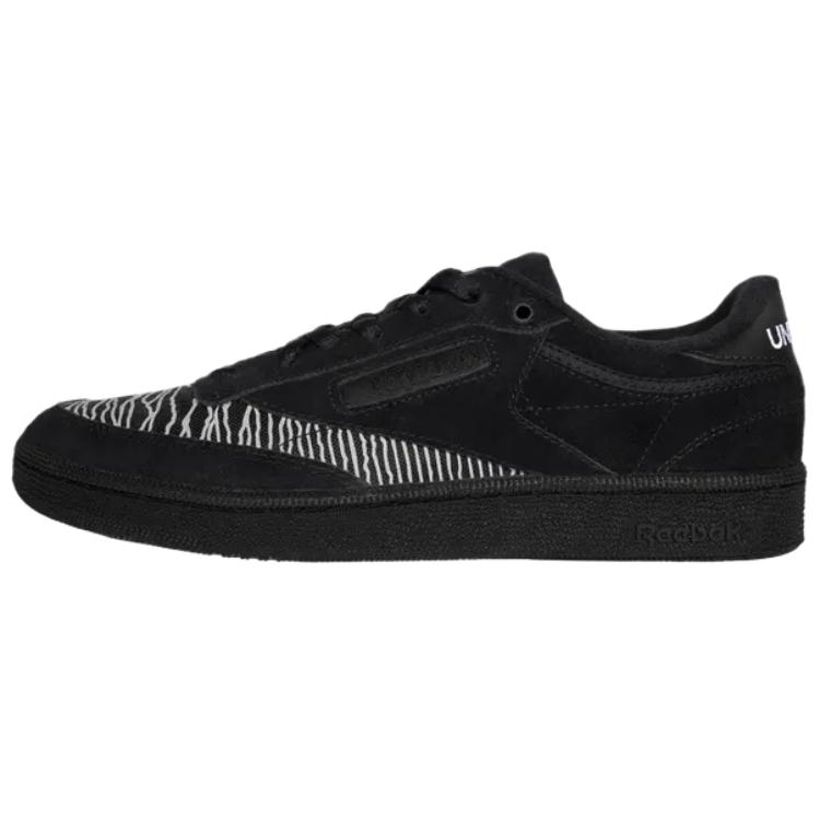 

Reebok PLEASURES x CLUB C 85 Low Top Skateboard Shoes Unisex Black