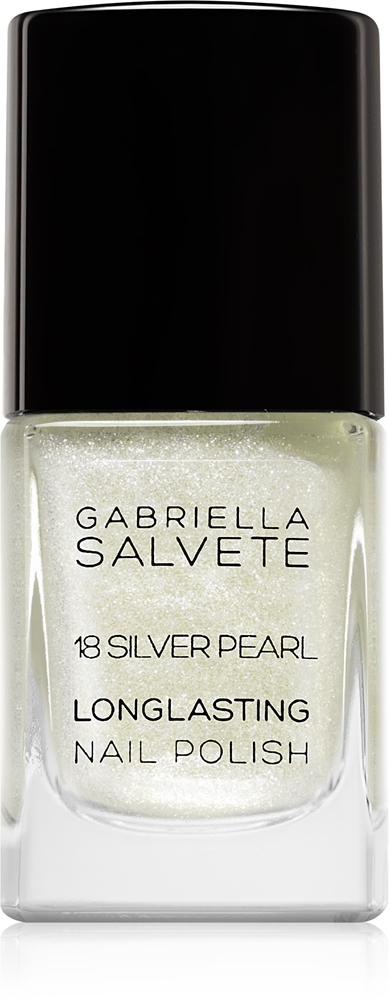 

Стойкий эмалевый лак для ногтей с перламутровым блеском Gabriella Salvete, atspalvis 18 silver pearl 11 мл