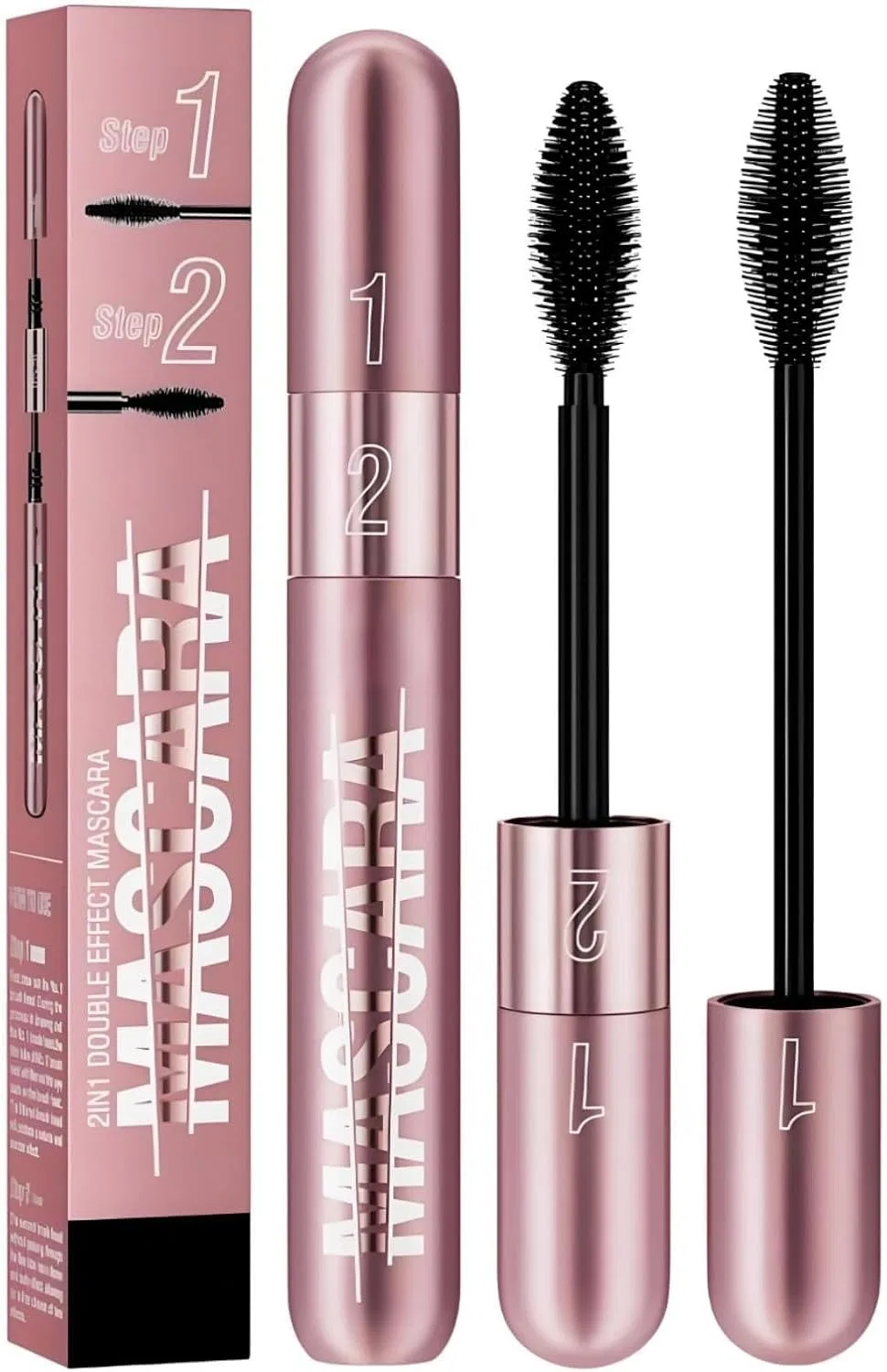 Шампунь Тушь для ресниц 2-в-1 для объема и длины Beauty Glazed 1 мл черная