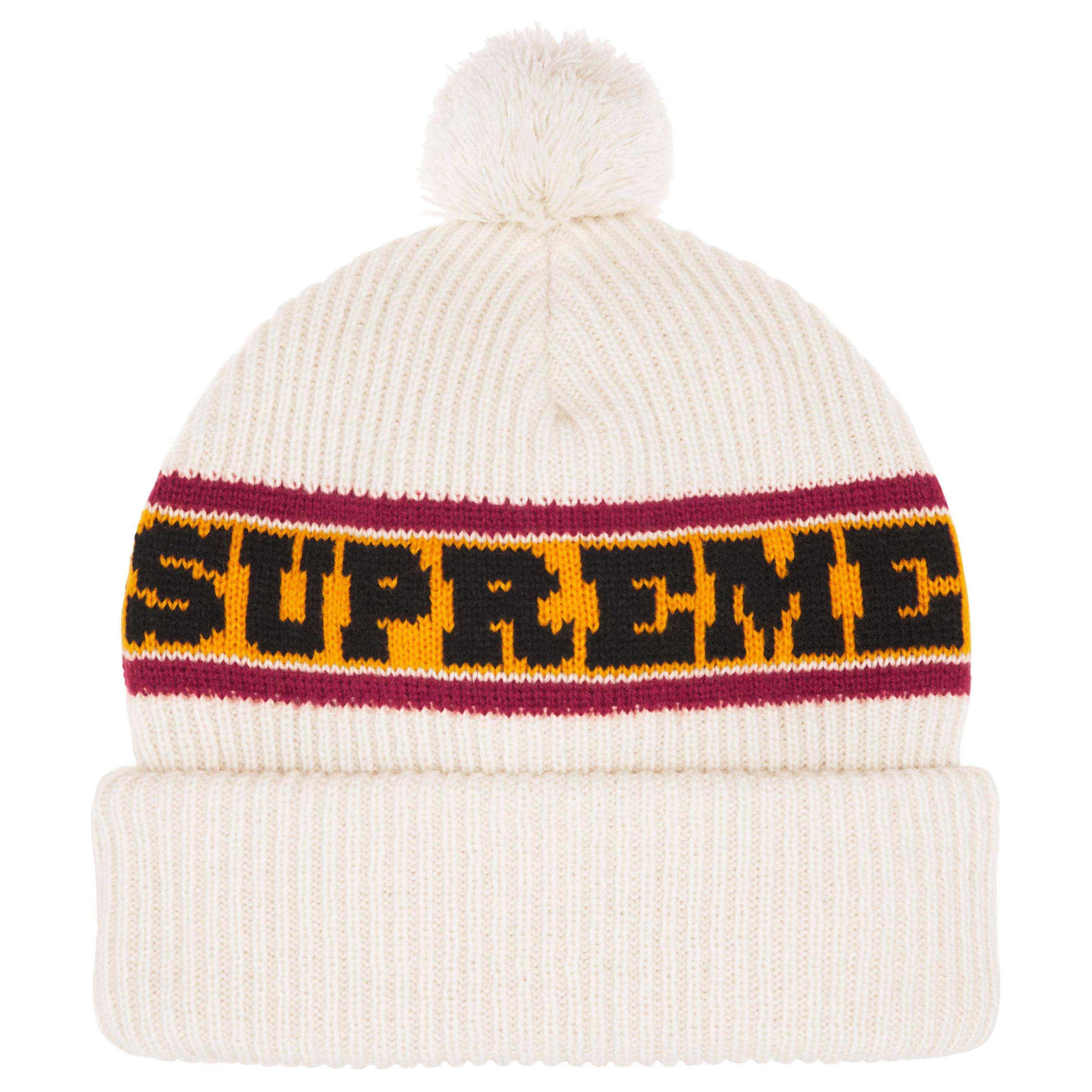 

Supreme Большая полосатая шапка, White
