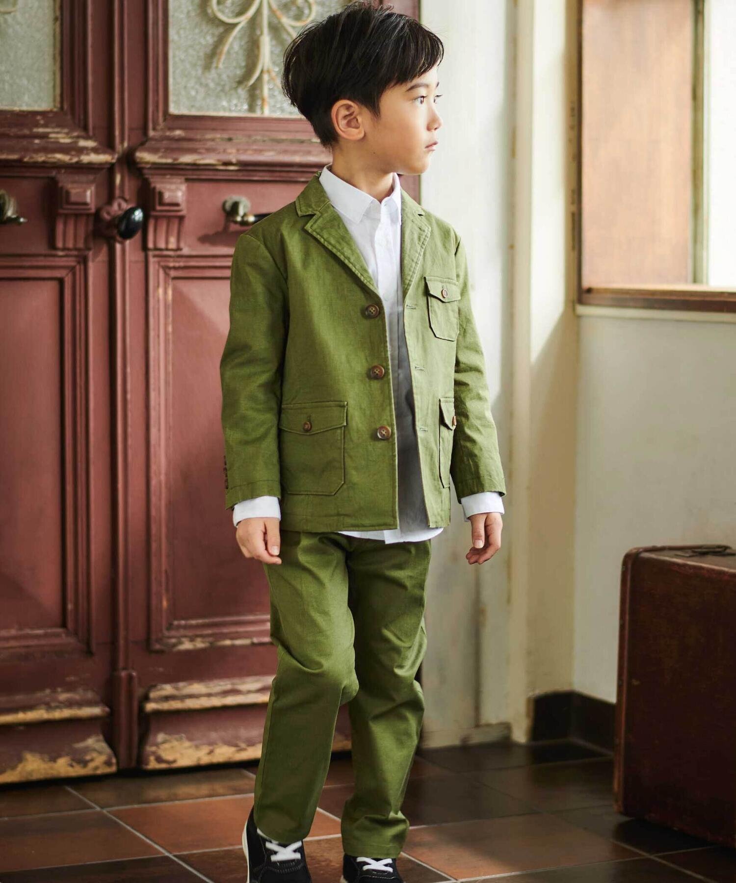 Костюм, состоящий из пиджака и брюк (110–130 см) Wask, green