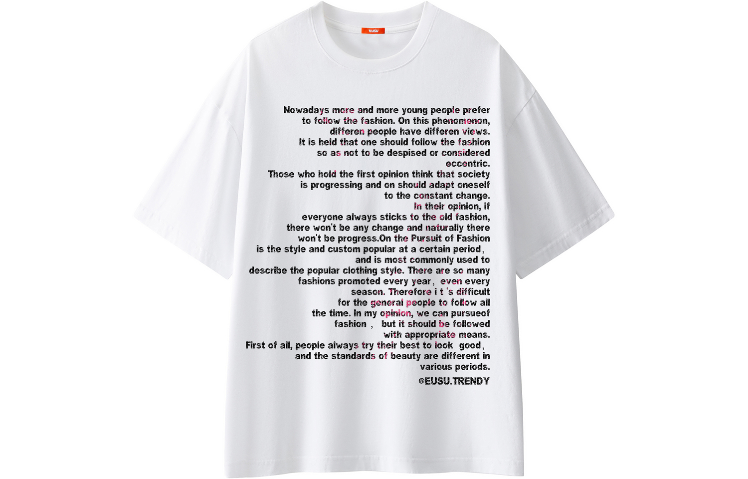 

Футболка унисекс EUSU, белый