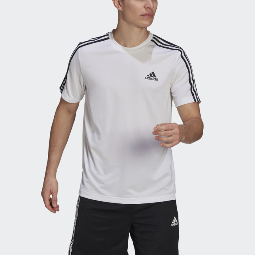 Футболка AEROREADY мужская белая Adidas, белый — фото 2