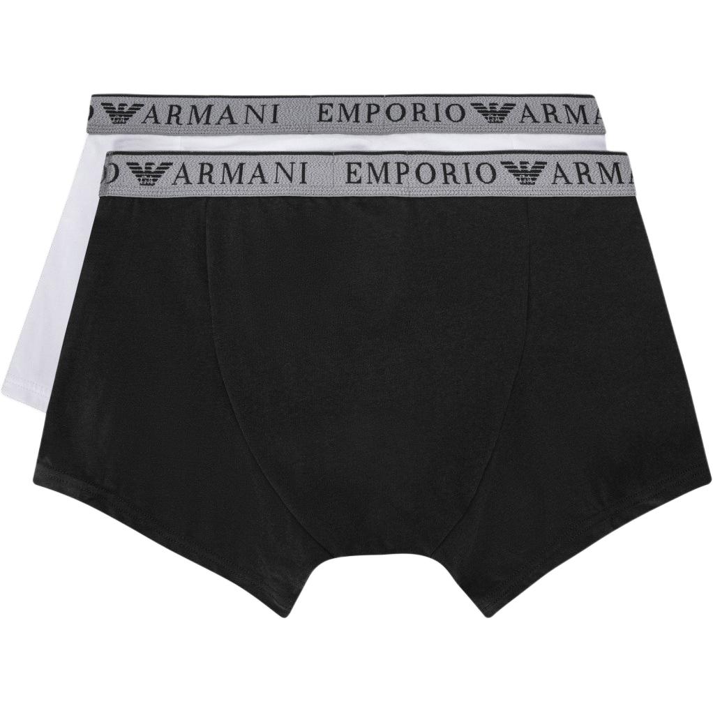 Футболка мужская EMPORIO ARMANI 2 шт, черный+белый — фото 2