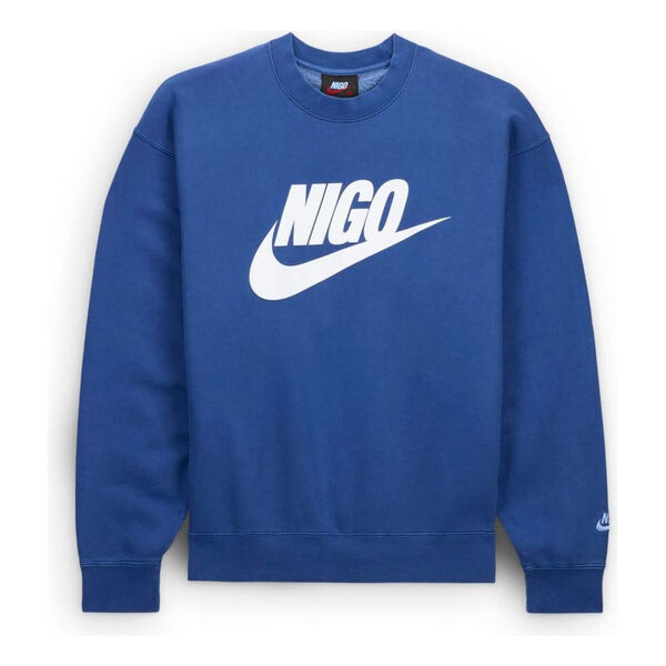 

Свитер x nigo fleece sweatshirt 'blue white' Nike, синий