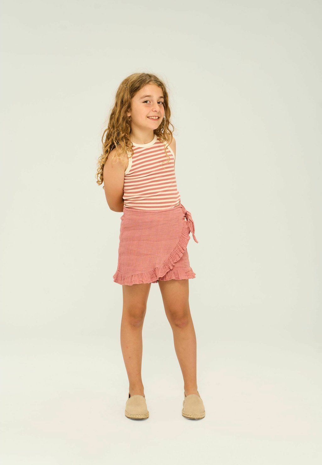 

Топ TEE The New, цвет Old Rose Striped