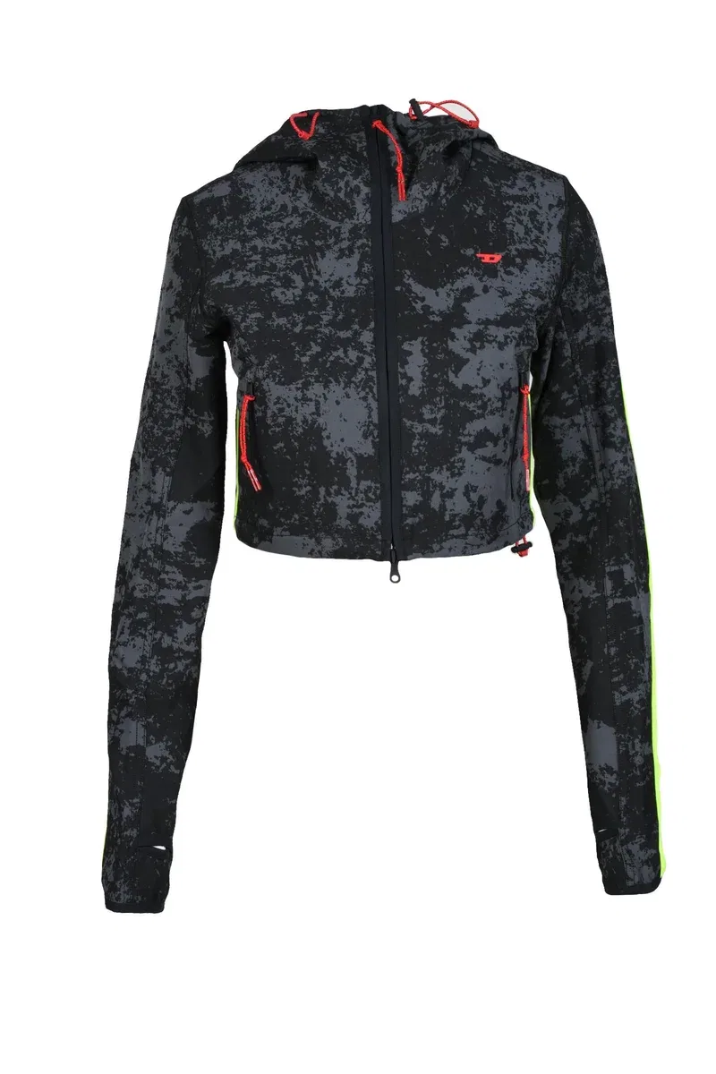 Техническая куртка - черно-серая DIESEL SPORT, Black