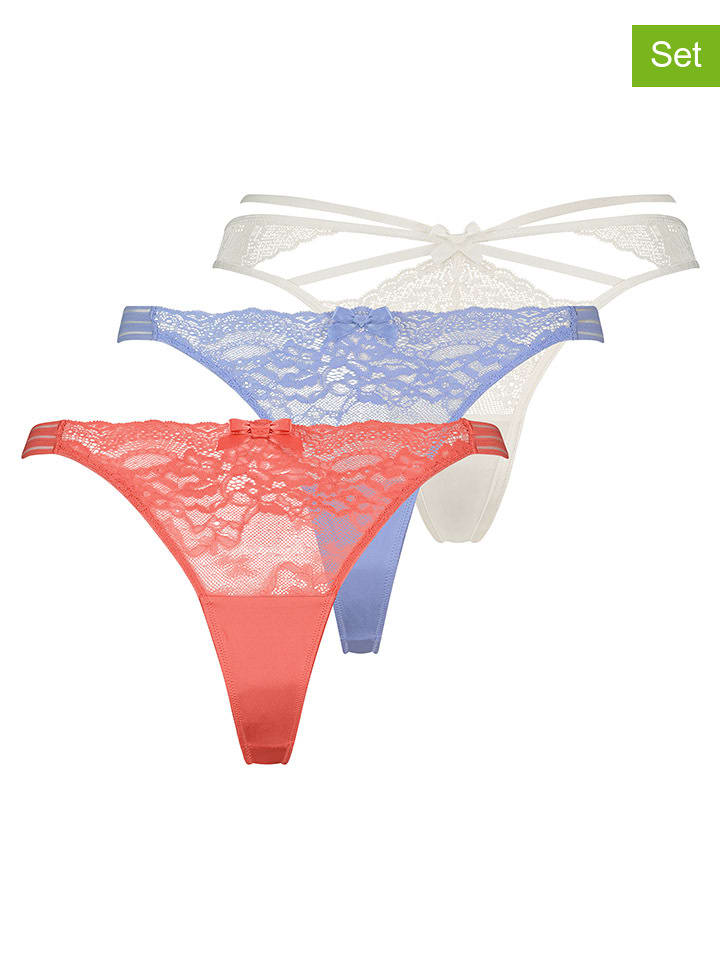 

Стринги Hunkemöller 3er Set s, цвет blau/rot/weiß