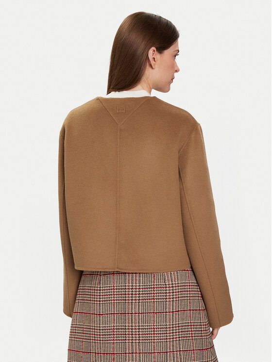 Демисезонная куртка regular fit WW0WW47446 Tommy Hilfiger, бежевый — фото 3