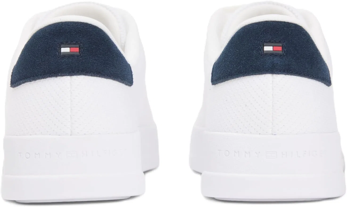 Мужские низкие кроссовки Tommy Hilfiger Th Court Knit Fm0fm05823, White (White) — фото 3