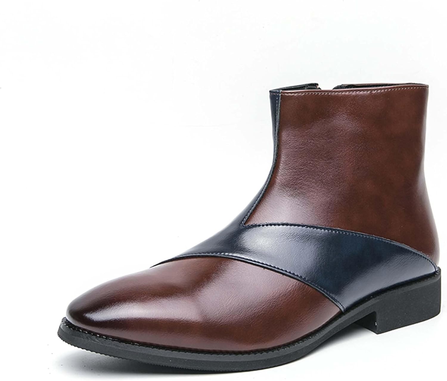 

Мужские ботинки челси: модные, с боковой молнией, в городском стиле, деловые, повседневные, формальные, классические, для офиса, конференций, униформы, банкетов, церкви, свадеб, костюмов, платьев, высокие кожаные ботинки Generic, синий