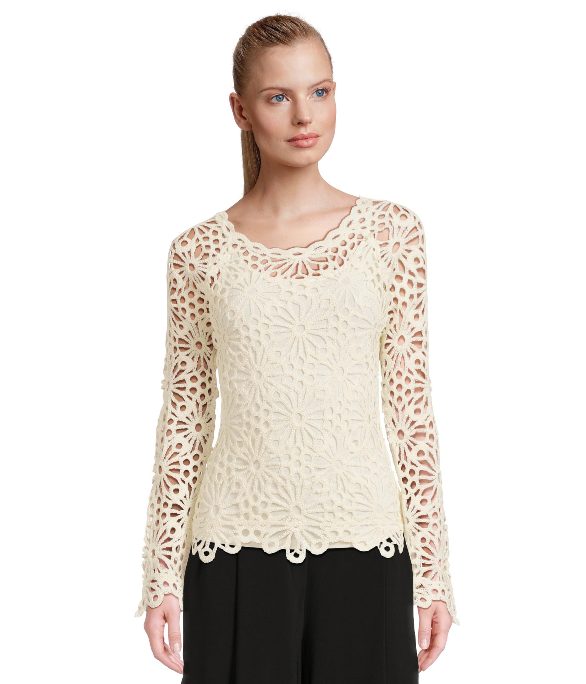 

Топ Norma Kamali Off Shoulder Raglan Top, кремовый