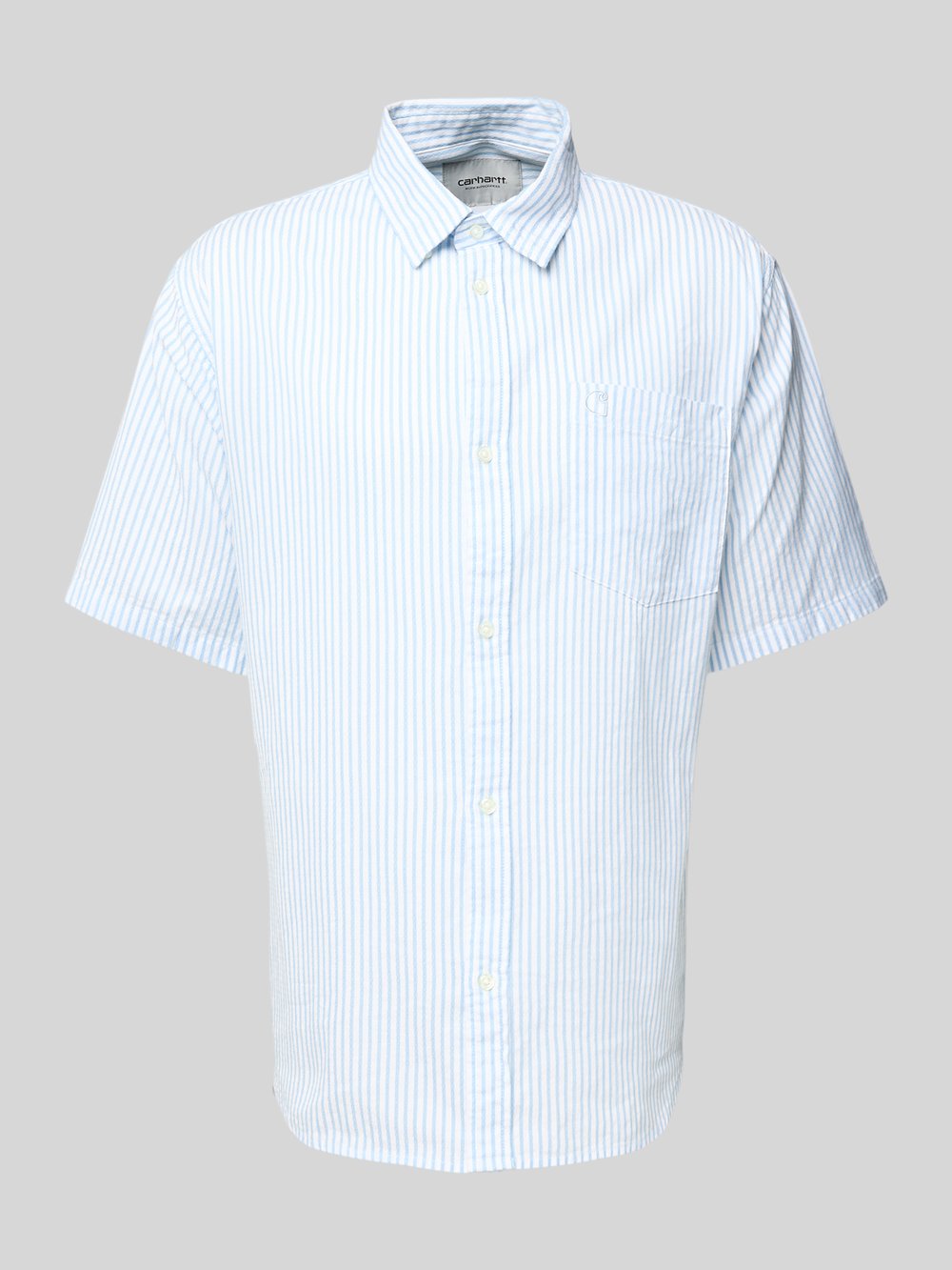 

Повседневная рубашка с планкой на пуговицах, модель 'PHELPS' Carhartt Work In Progress, светло-голубой