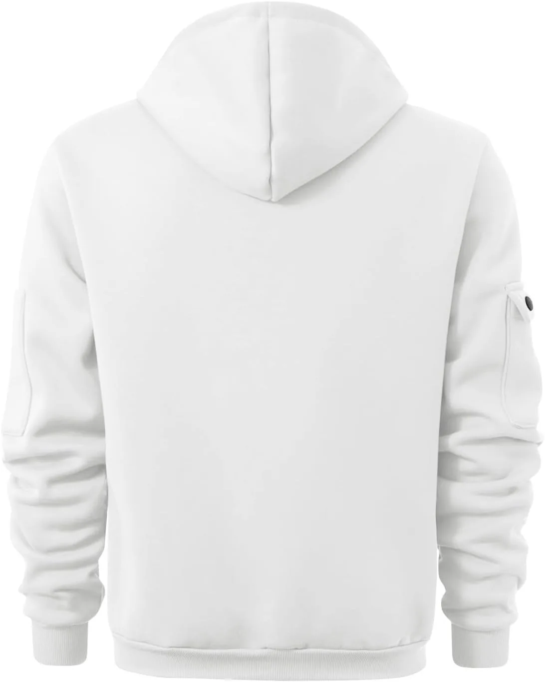 Толстовка с капюшоном для мужчин, Quarter Zip, с карманами — фото 3