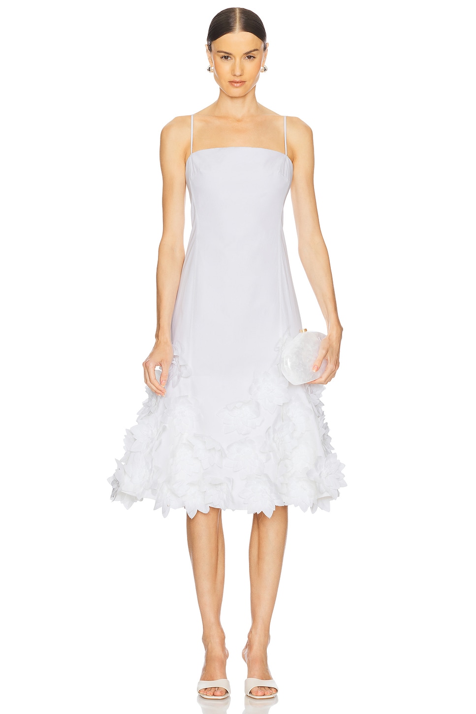 

Платье с цветочным узором Bella Simkhai, white