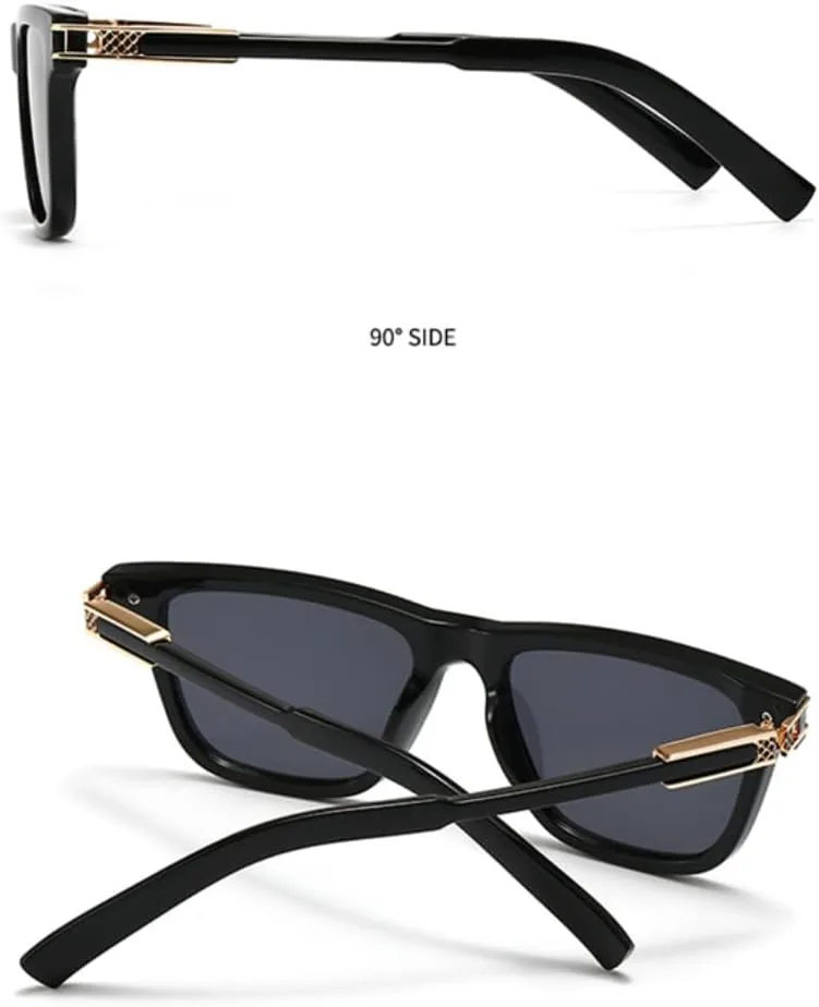 

Мужские солнцезащитные очки класса люкс, модные, серые с градиентом; женские очки с защитой от УФ-излучения UV400 и прозрачными линзами в оправе UUPTTPL, C3 Green Tea