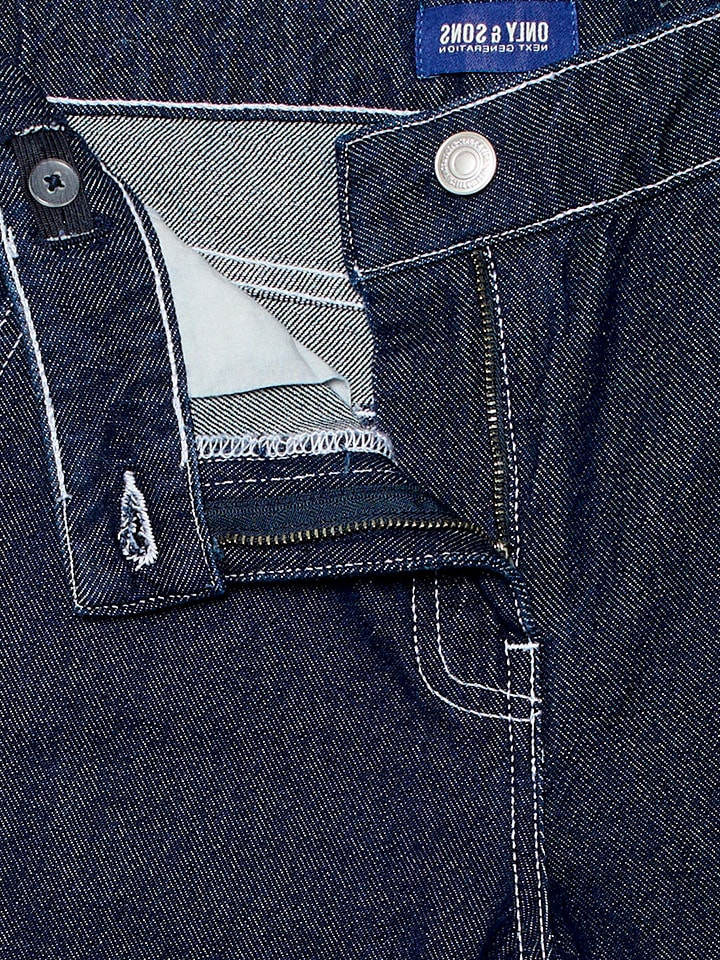 Only&Sons Джинсы "Edge" - прямого кроя - синего цвета — фото 3