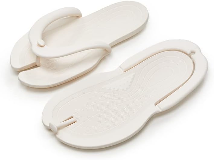 

Летние портативные складные шлепанцы для женщин и мужчин, складные дорожные шлепанцы, легкие мягкие нескользящие шлепанцы для пар, подходят для дома, путешествий, пляжа, бассейна и ванной Fswinder, белый