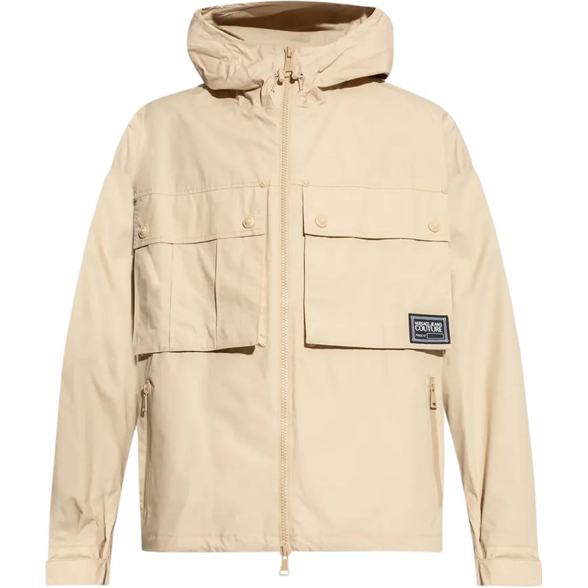 

VERSACE JEANS COUTURE Куртка с капюшоном и нашивкой с логотипом, Beige