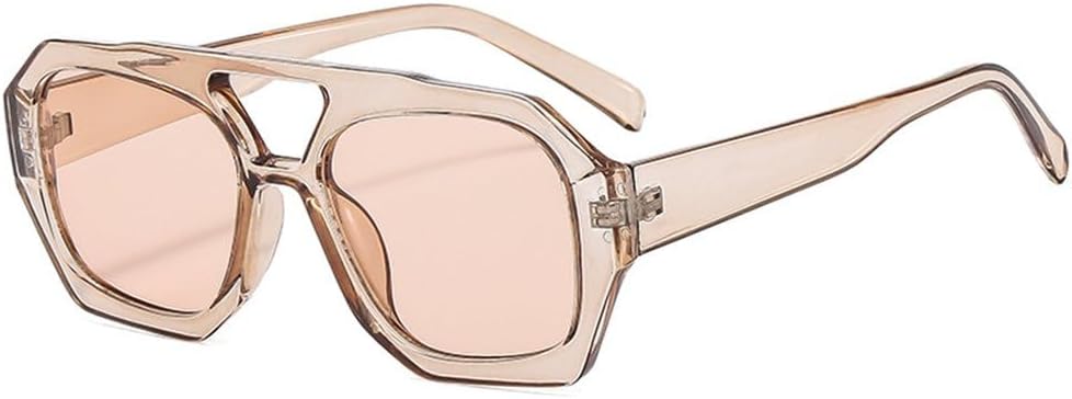 

Винтажные солнцезащитные очки для женщин и мужчин в толстой оправе, модные женские многоугольные солнцезащитные очки с леопардовым принтом, синие, с защитой от УФ-излучения UV400 KTUCN, 10