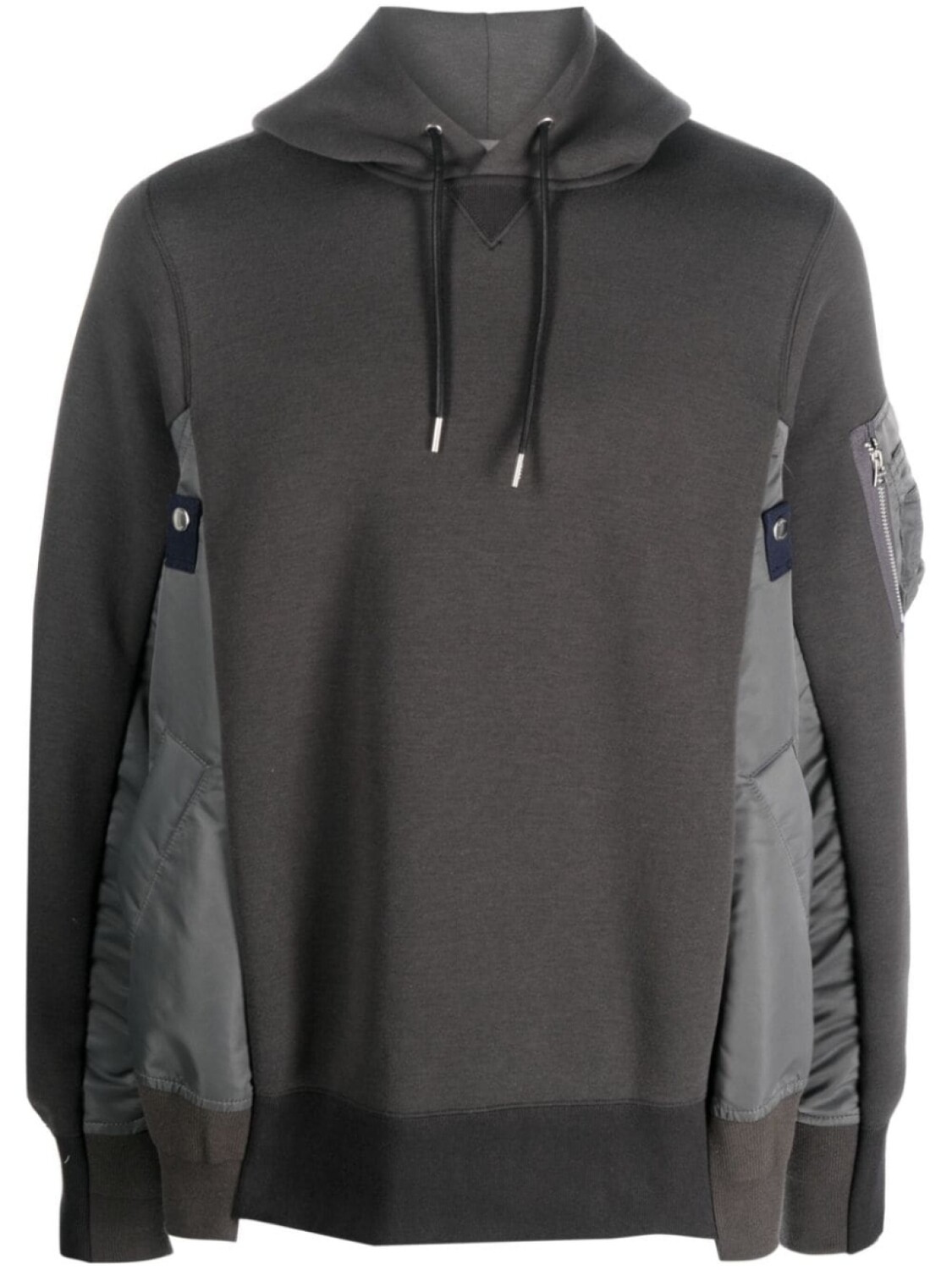 

Худи с рукавами реглан sacai, серый