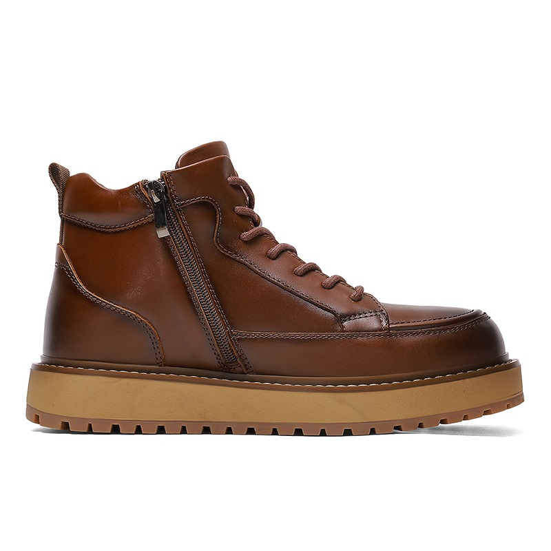 Ботинки тактические мужские Mid Calf Jeep, черный (with fleece-lined insole included) — фото 4