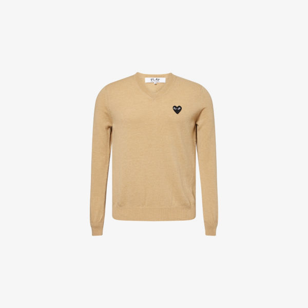 

Джемпер Comme Des Garcons Play с аппликацией в виде сердца, коричневый