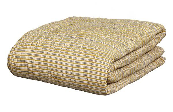 

Плед BePureHome Chevron, 265x220x1 см цвет black/mustard