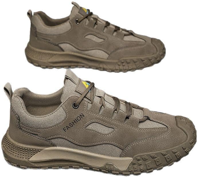 

Мужские походные кроссовки для улицы, рабочие, легкие, дышащие, для трейл-раннинга, прогулок, трекинга, строительства, летние спортивные Qacksv, хаки