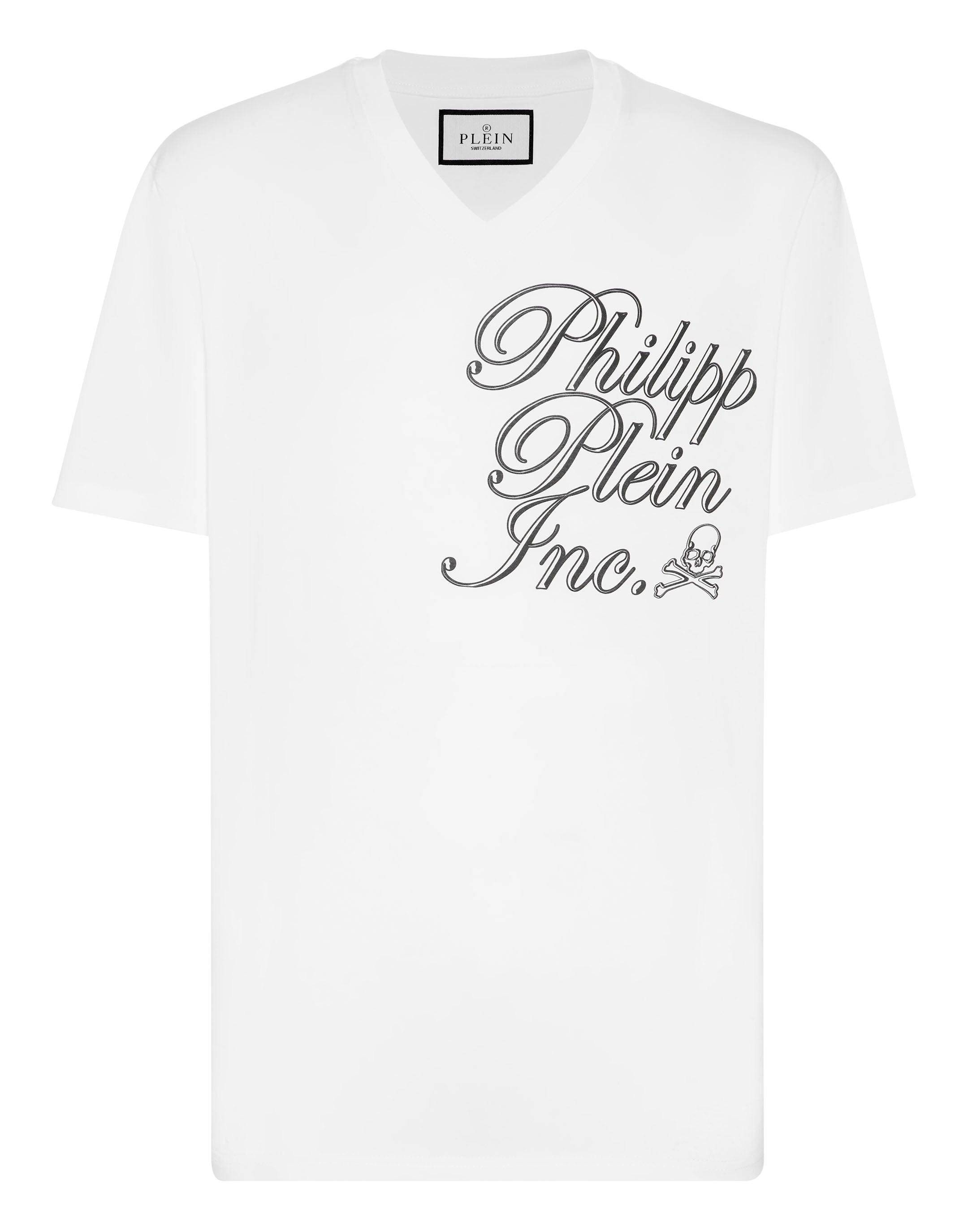 

Футболка с V-образным вырезом SS Philipp Plein TM, белый
