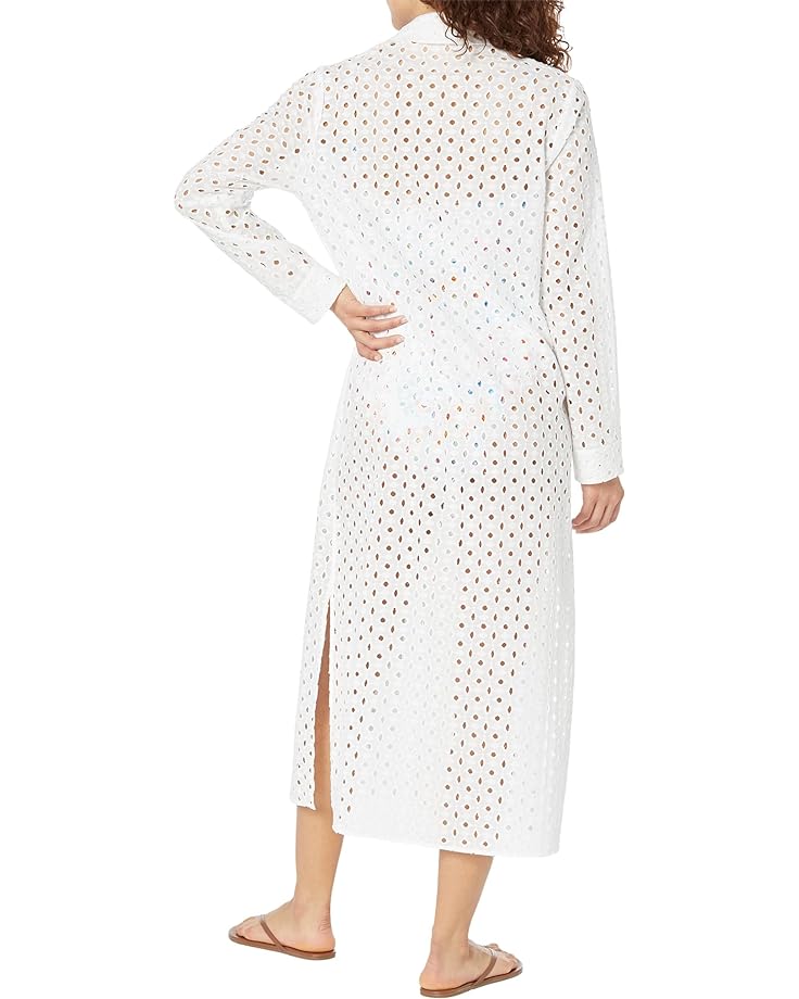 

Платье Show Me Your Mumu Dayton Button-Down Midi Dress, цвет White Eyelet