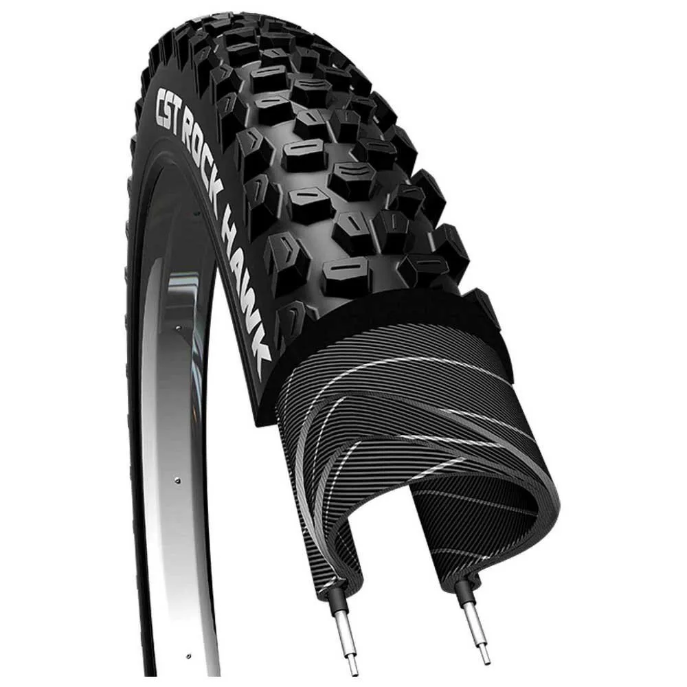 

Шина для горного велосипеда CST Rock Hawk Tubeless 27.5´´ x 2.40, черный