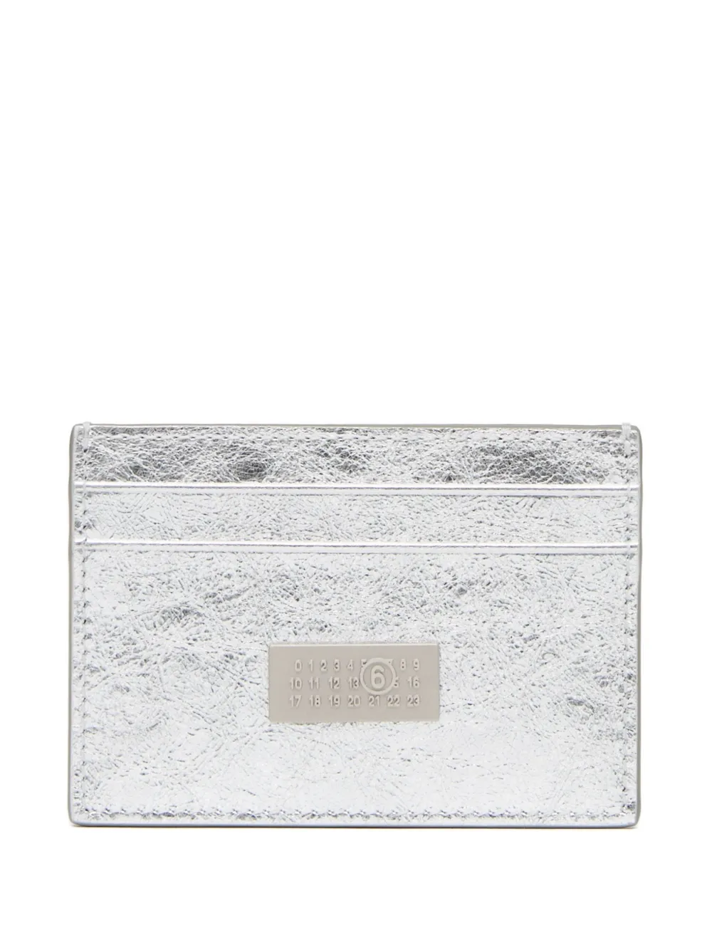 

Картхолдер с логотипом MM6 Maison Margiela, серебристый